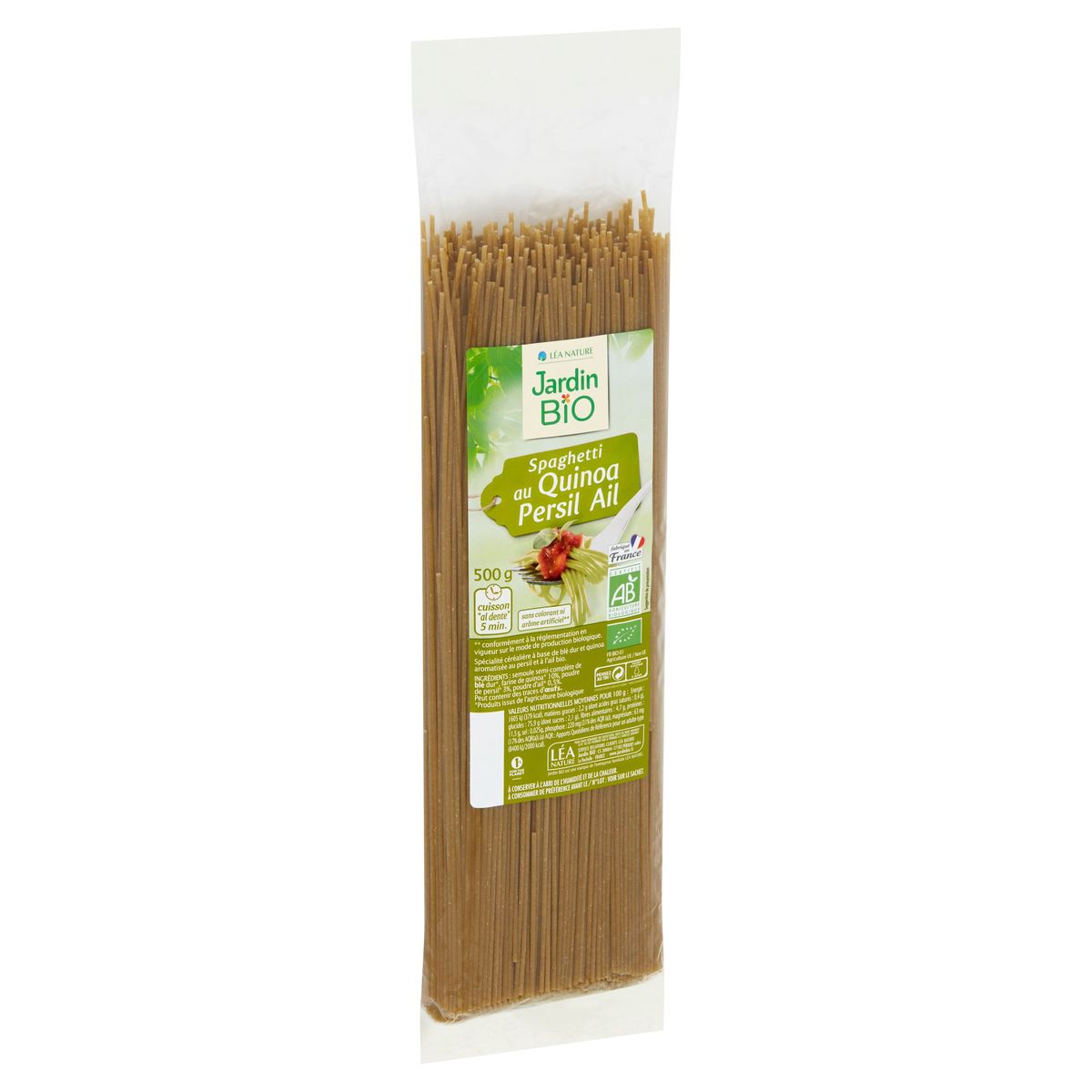 Jardin Bio' Spaghetti au Quinoa Ail Persil 500 g