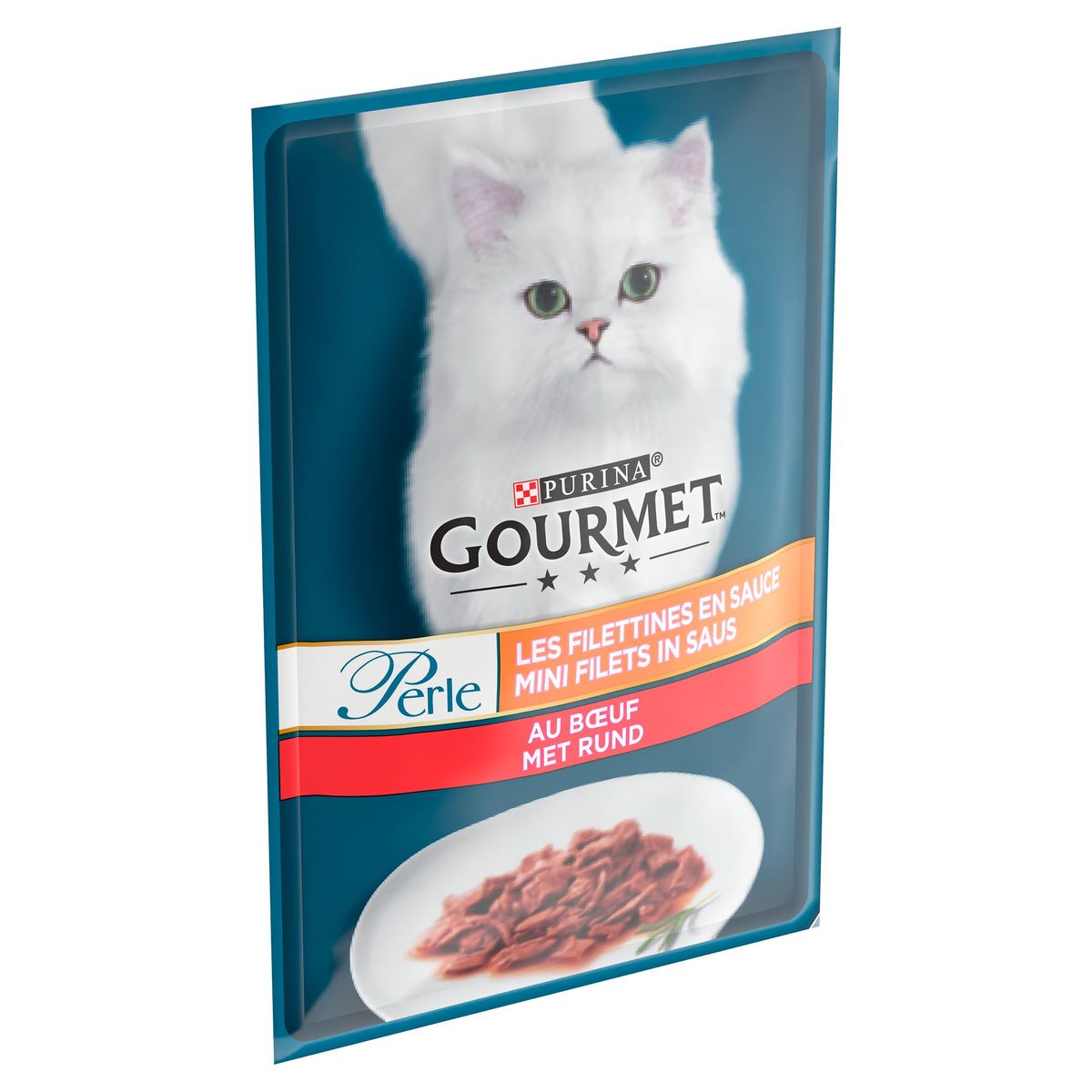 Gourmet Perle Kattenvoeding Mini Filets in Saus Rund 85g