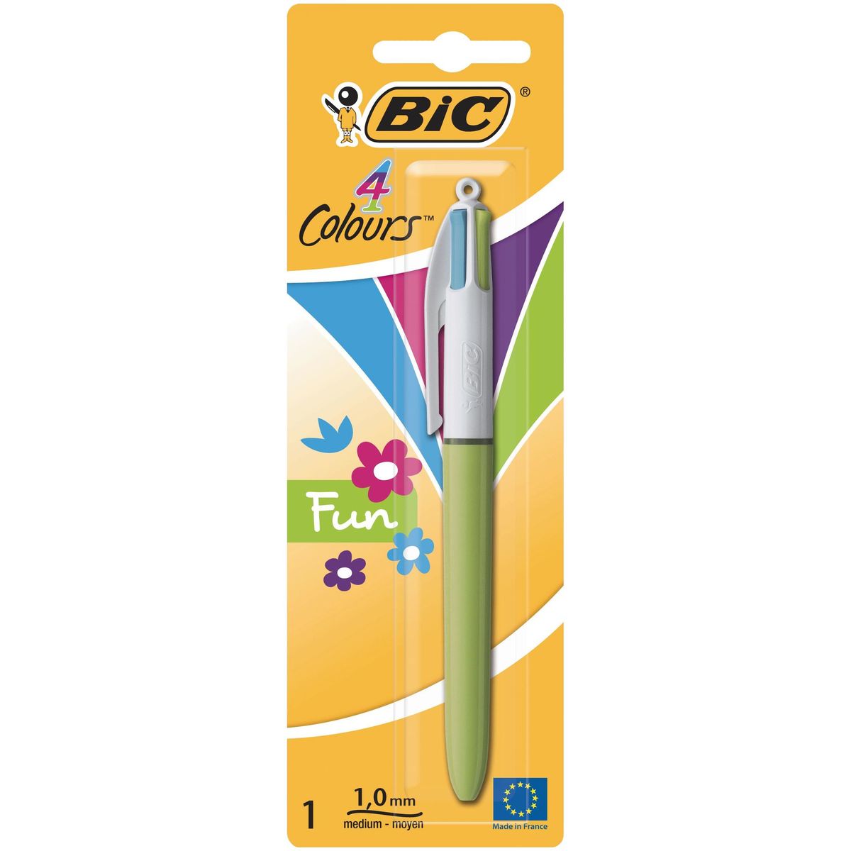 Bic 4 Colours stylo-bille rétractable Fun