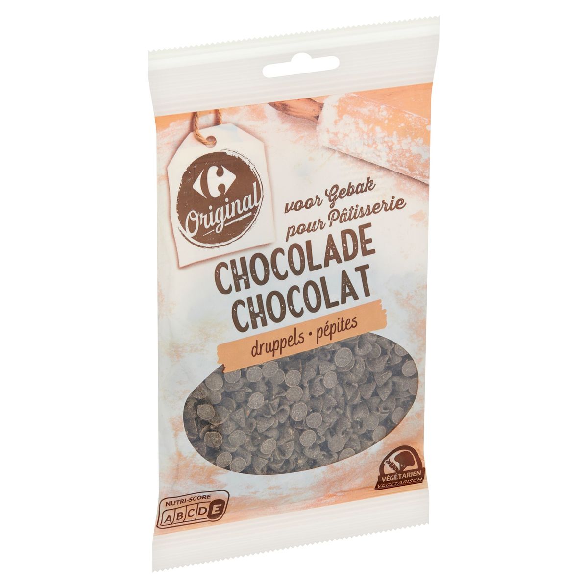 Carrefour Original Chocolade Druppels voor Gebak 100 g