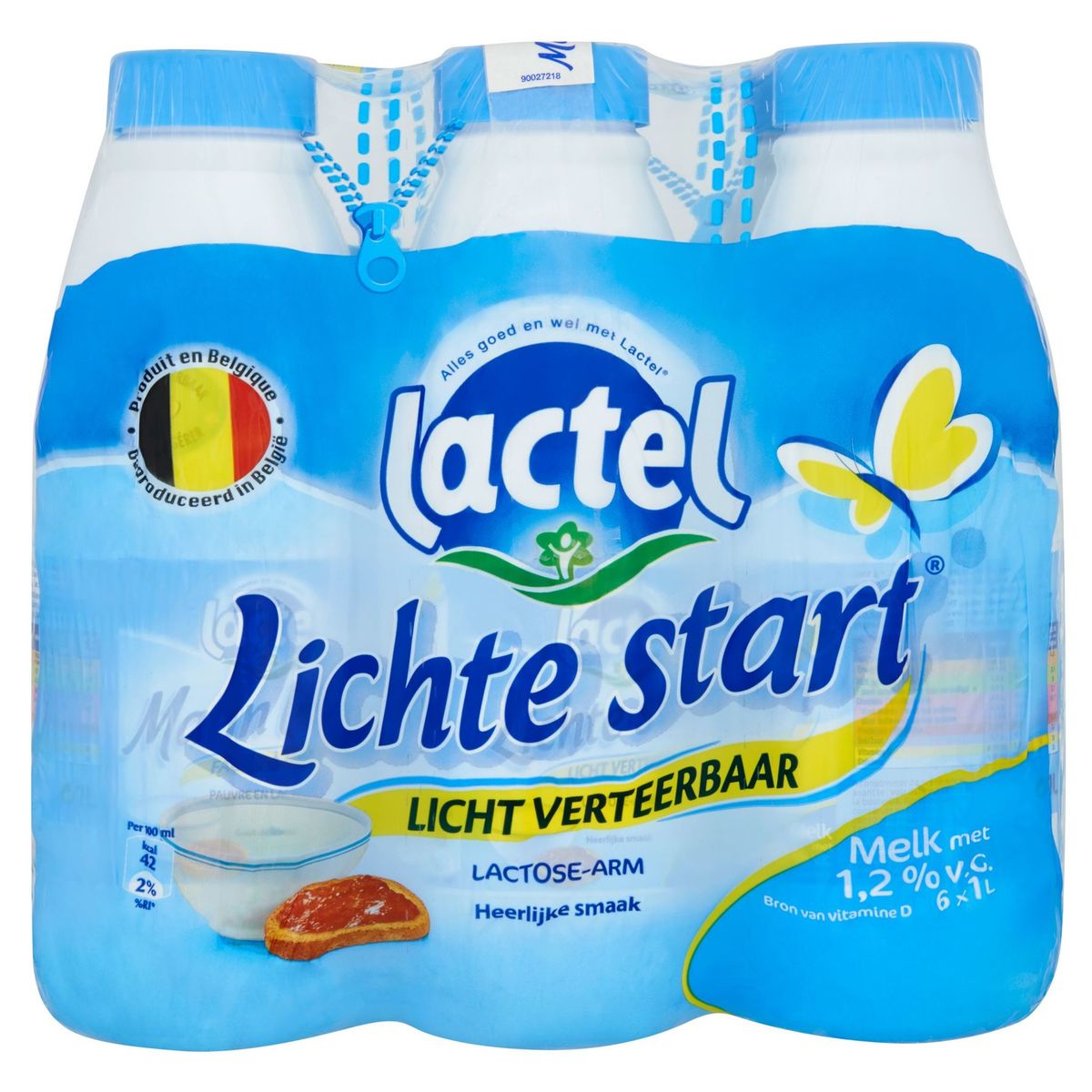 Lactel Lichte Start Melk met 1.2% V.G. 6 x 1 L
