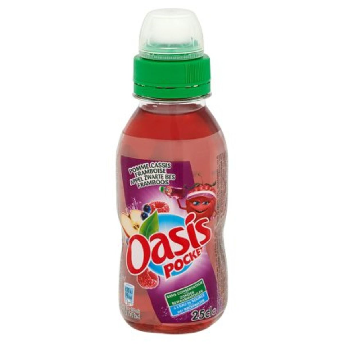 Oasis Pocket Appel Zwarte Bes Framboos 25 cl