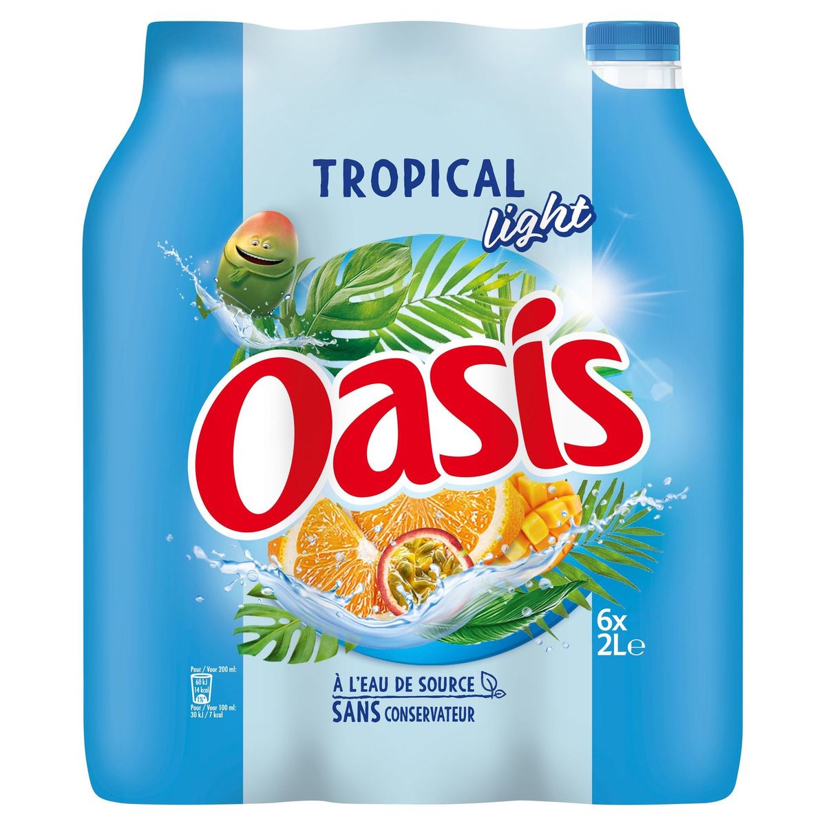 Oasis Tropical Light 6 x 2 L | Carrefour Site