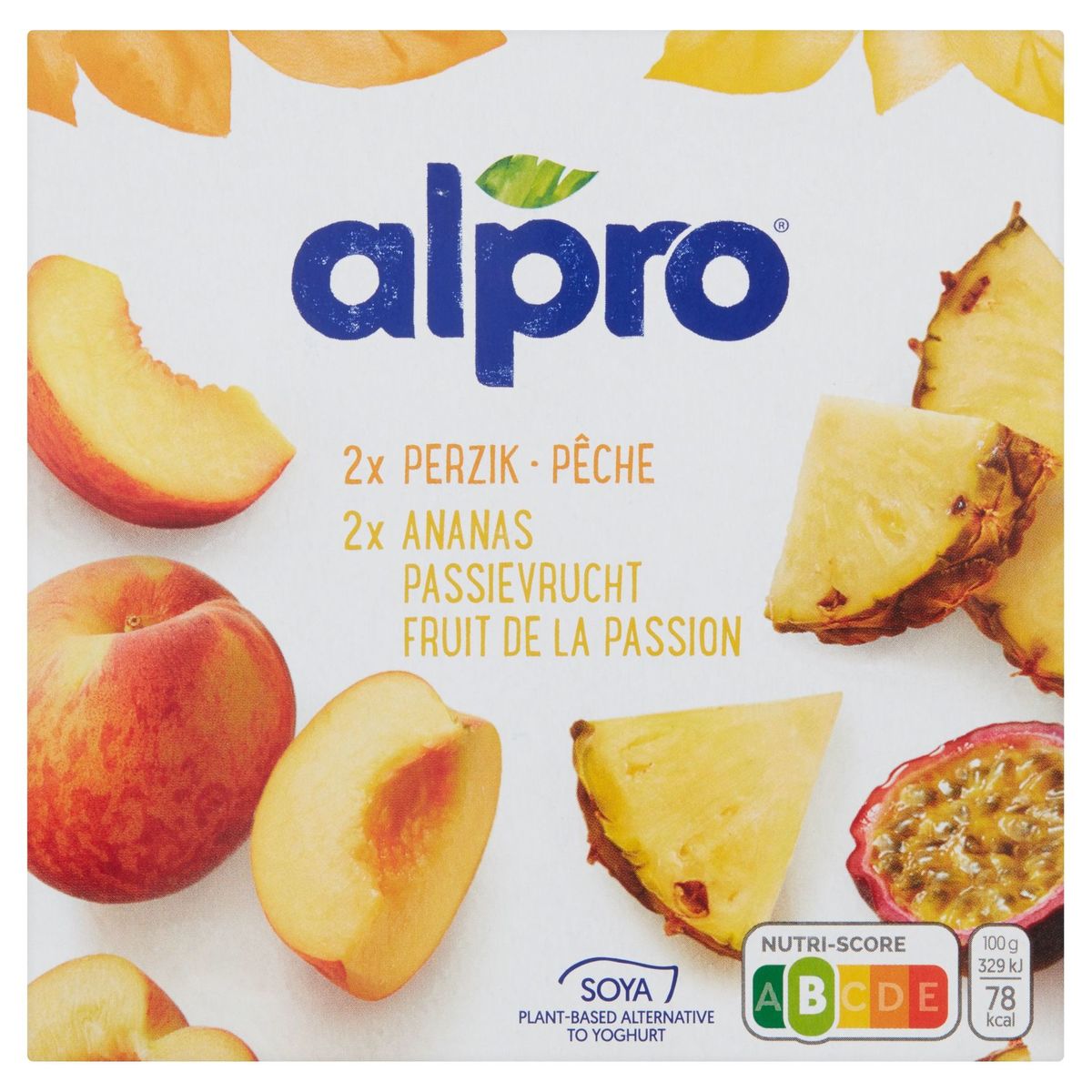 Alpro Plantaardig Alternatief Voor Yoghurt Soja Exotic Fruit 4x125g