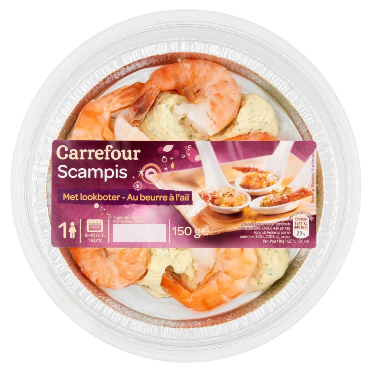 Carrefour Scampis met Lookboter 150 g