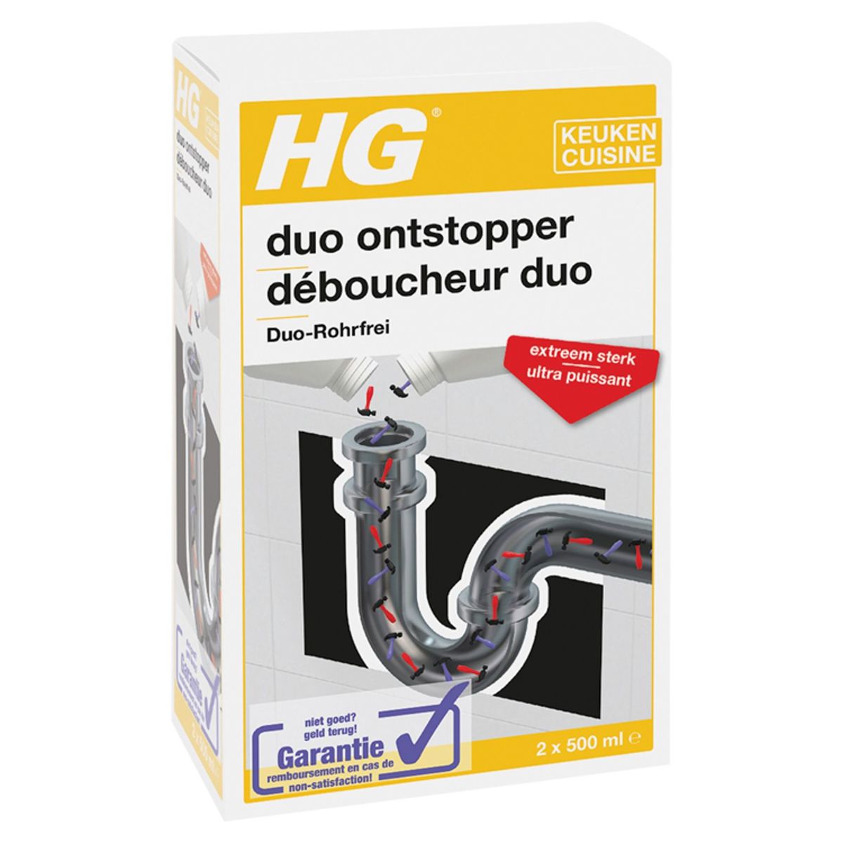 HG Cuisine Déboucheur Duo 2 x 500 ml