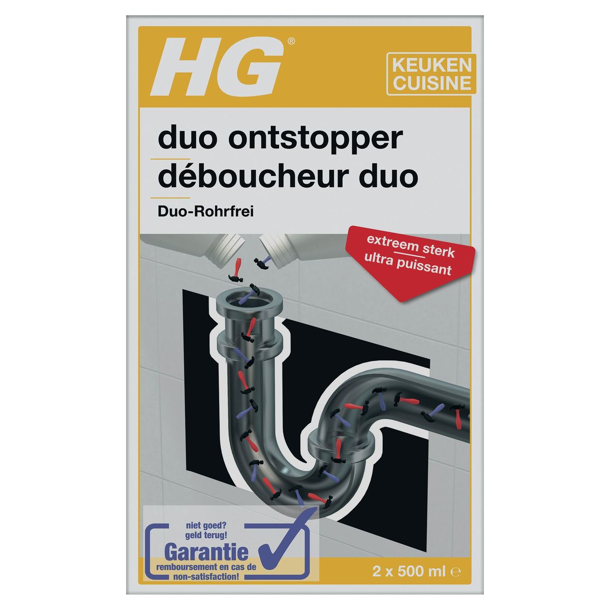 HG Déboucheur Duo 2 x 500 ml