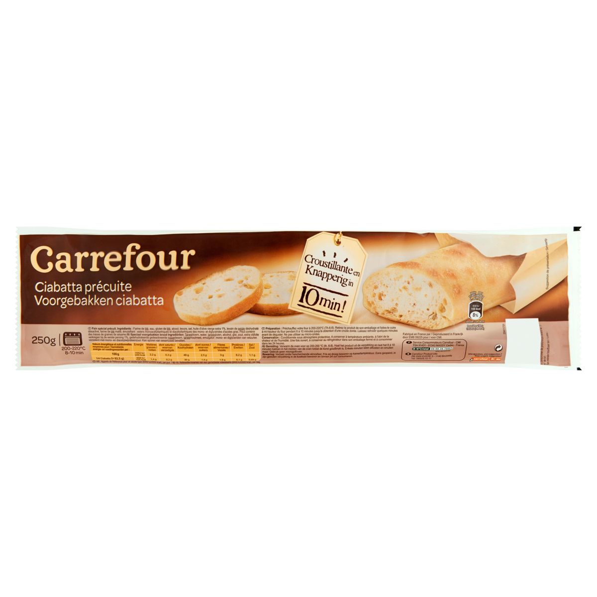 Carrefour Ciabatta Précuite 250 g