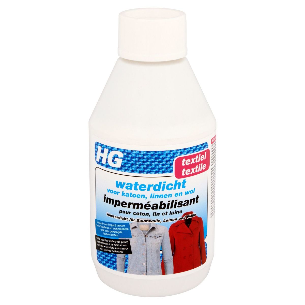 HG Textiel Waterdicht voor Katoen, Linnen en Wol 300 ml
