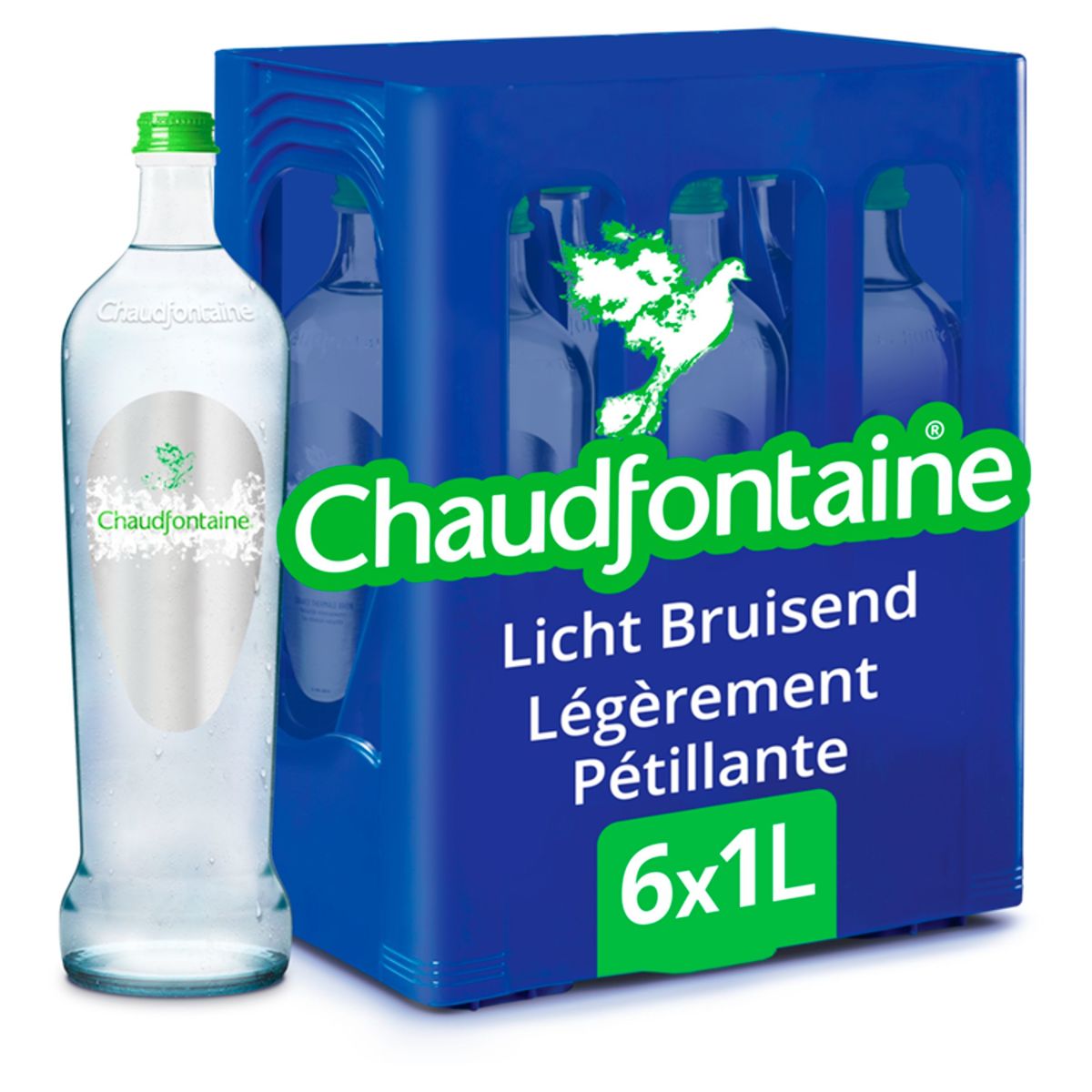 Chaudfontaine Licht Bruisend Natuurlijk Mineraalwater 6 x 1 L