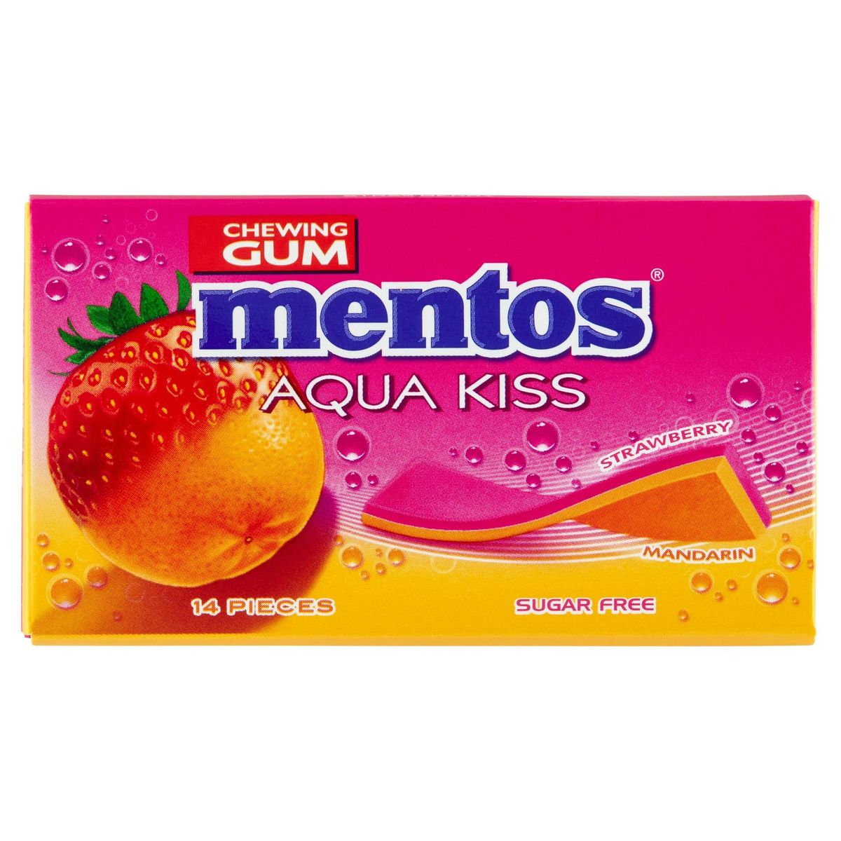 Mentos Gum Aqua Kiss Strawberry Mandarin 26 g
