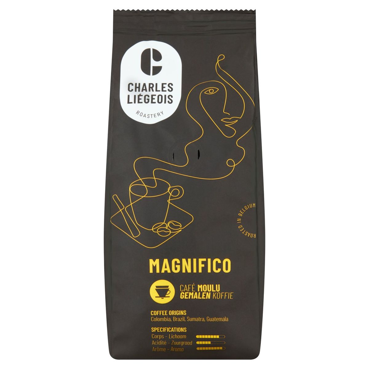 Charles Liégeois Magnifico Gemalen Koffie 250 g