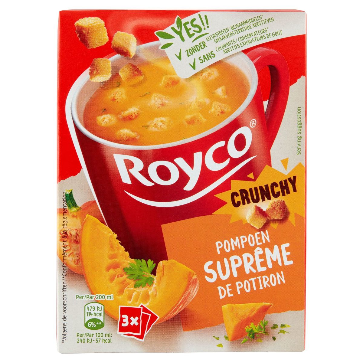 Royco Crunchy Pompoensuprême 3 x 22.5 g