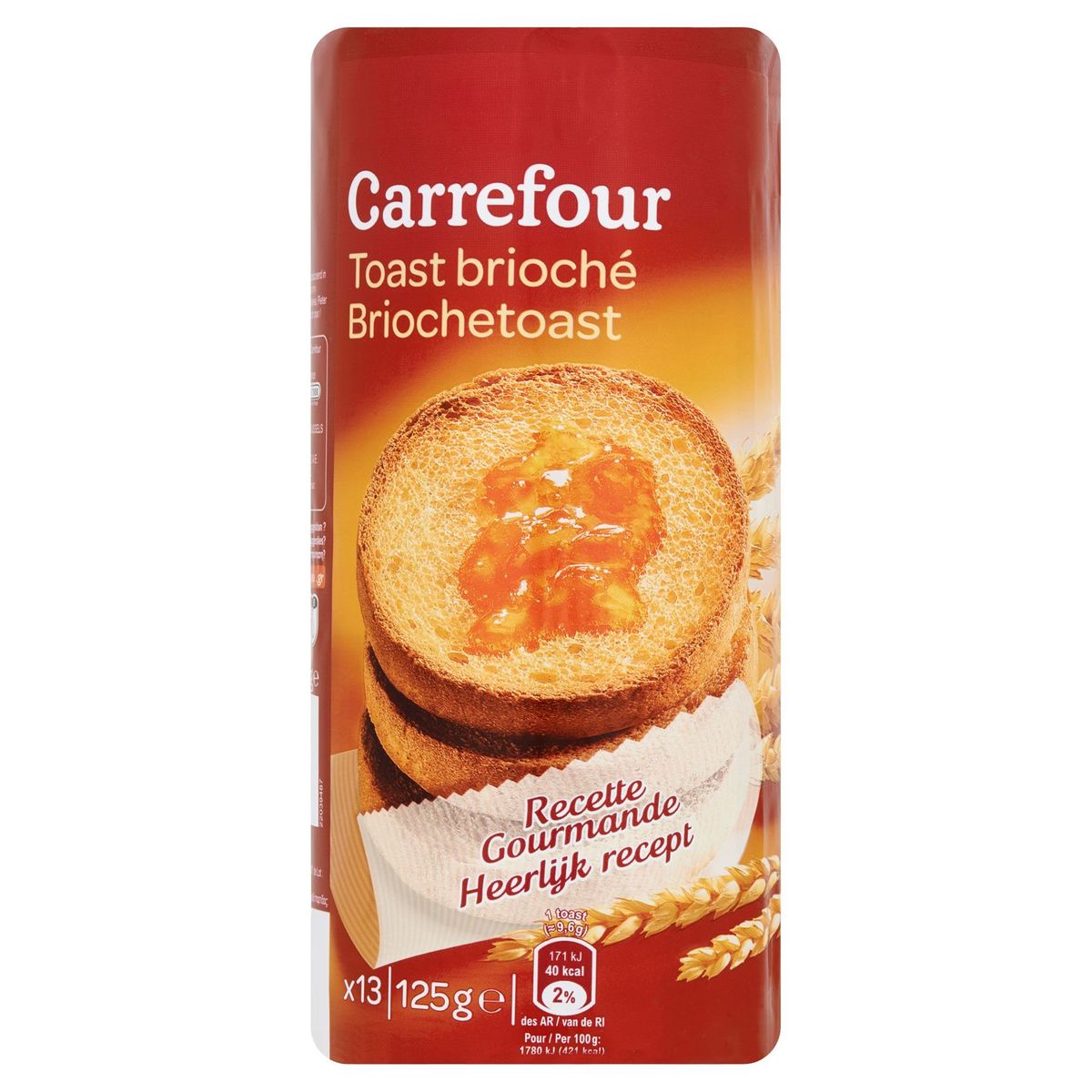 Carrefour Briochetoast 13 Stuks 125 g