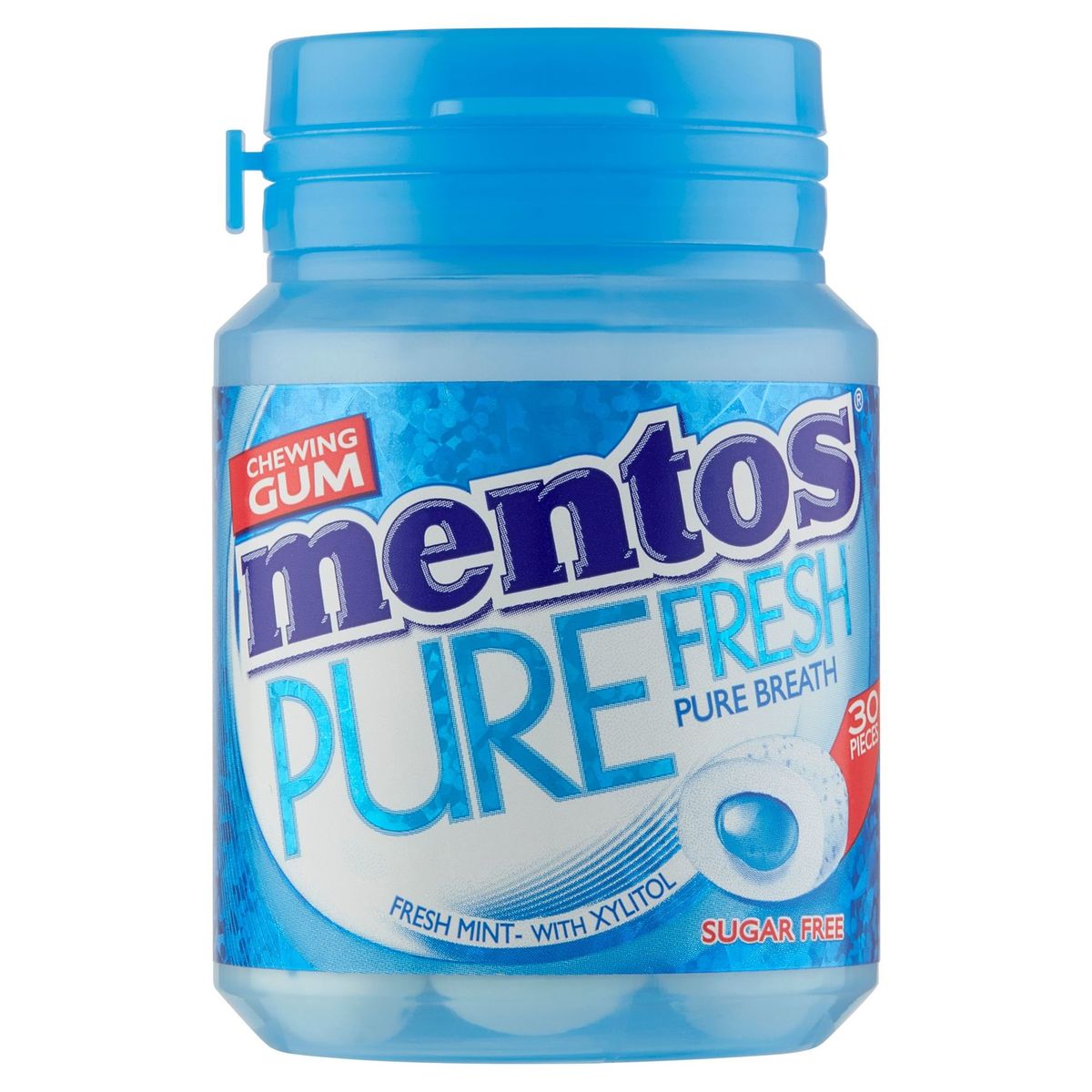 Mentos Chewing Gum Pure Fresh Mint - with Green Tea  30 Pièces 60 g