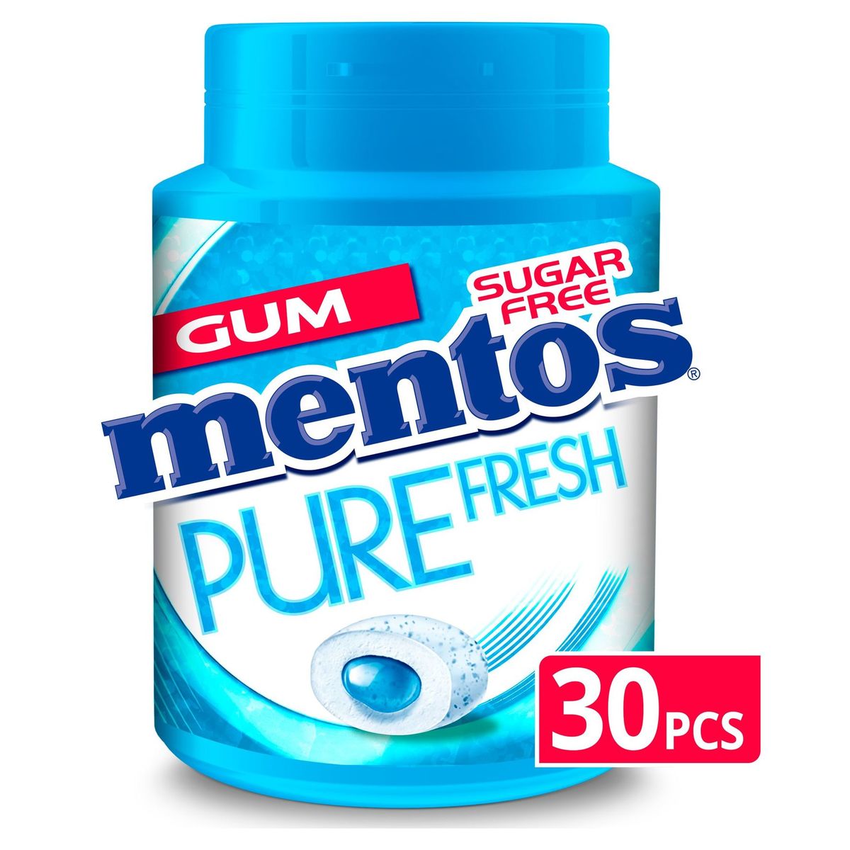 Mentos Chewing Gum Pure Fresh Mint - with Green Tea 30 Stuks 60g