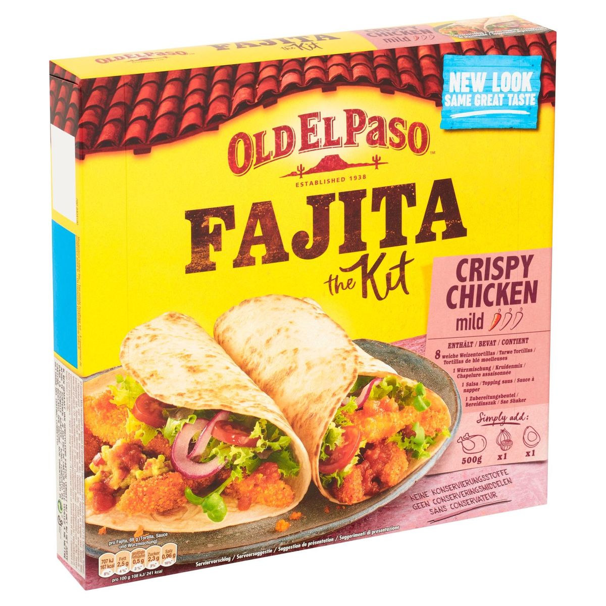 Old El Paso Fajita the Kit Crispy Chicken Mild 555 g