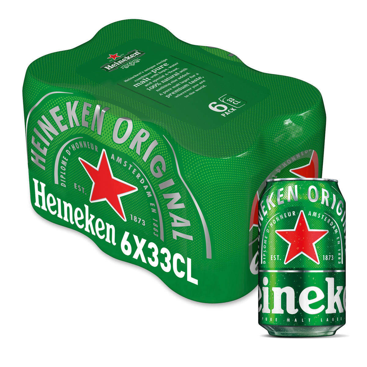 Heineken Canettes 6 x 33 cl