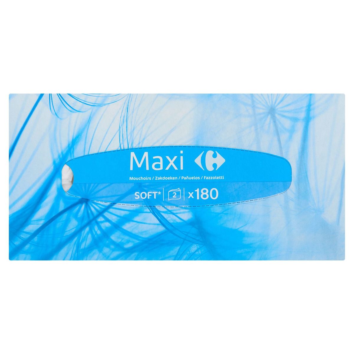Carrefour Maxi Mouchoirs Doux 2-Épaisseurs 180 Pièces