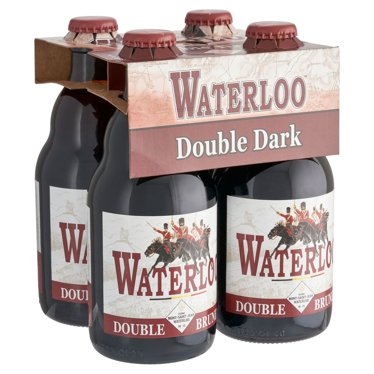 Waterloo Double Dark Flessen 4 x 33 cl