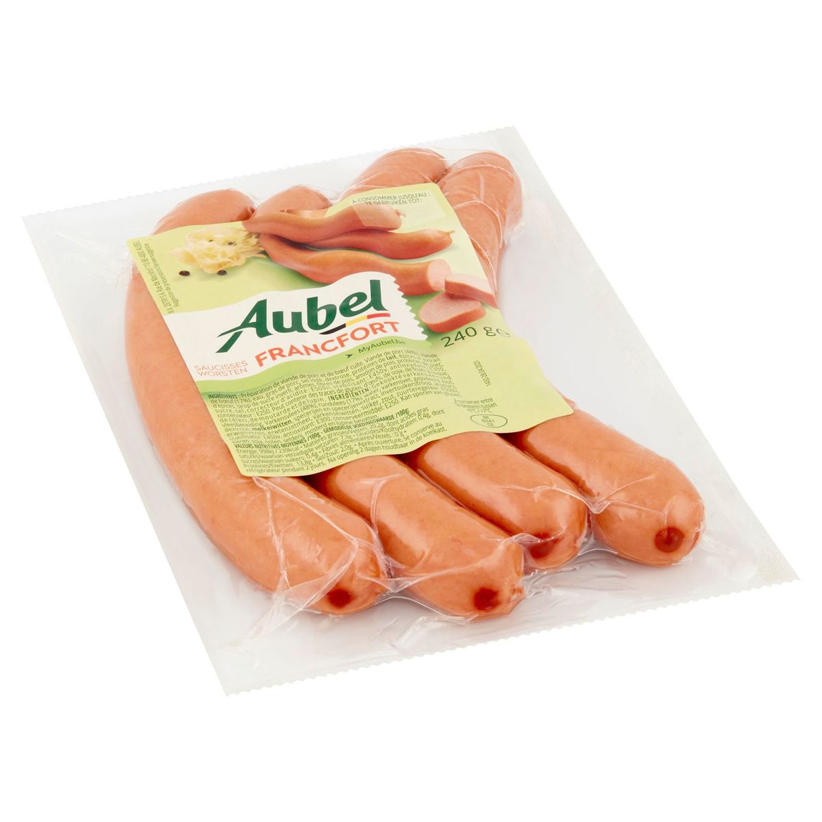 Aubel Saucisses de Francfort 240 g