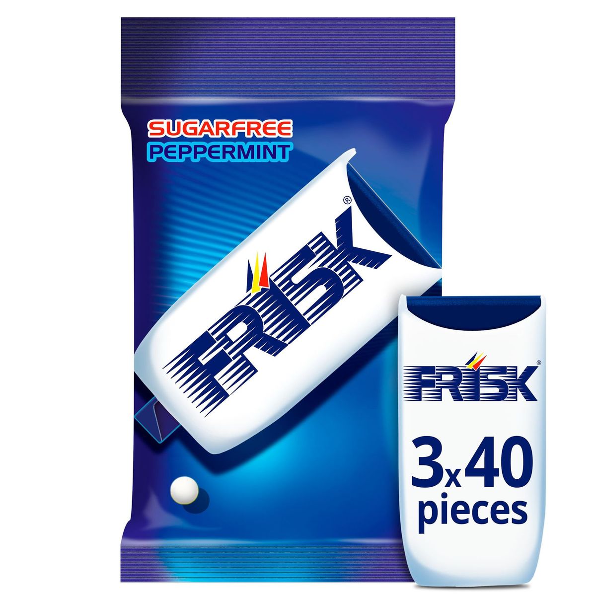 Frisk Refreshing Power Mints Sugarfree Peppermint 3 x 5.7 g