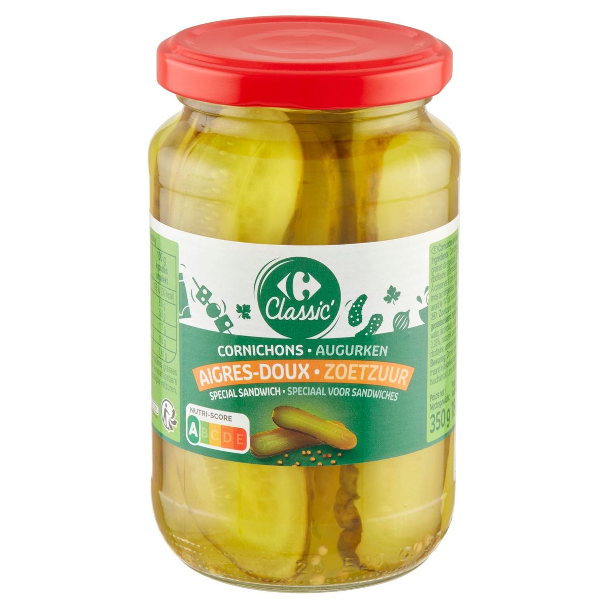 Carrefour Classic' Cornichons AigresDoux 350 g Carrefour Site
