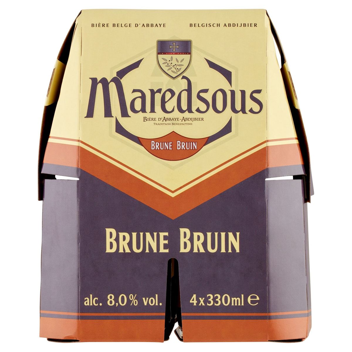 Maredsous Bière Belge d'Abbaye Brune Bouteilles 4 x 330 ml