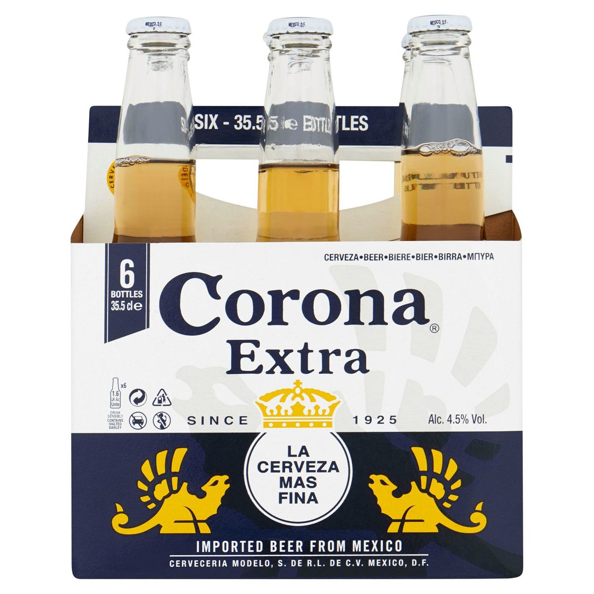 Corona Extra Flessen 6 x 35.5 cl