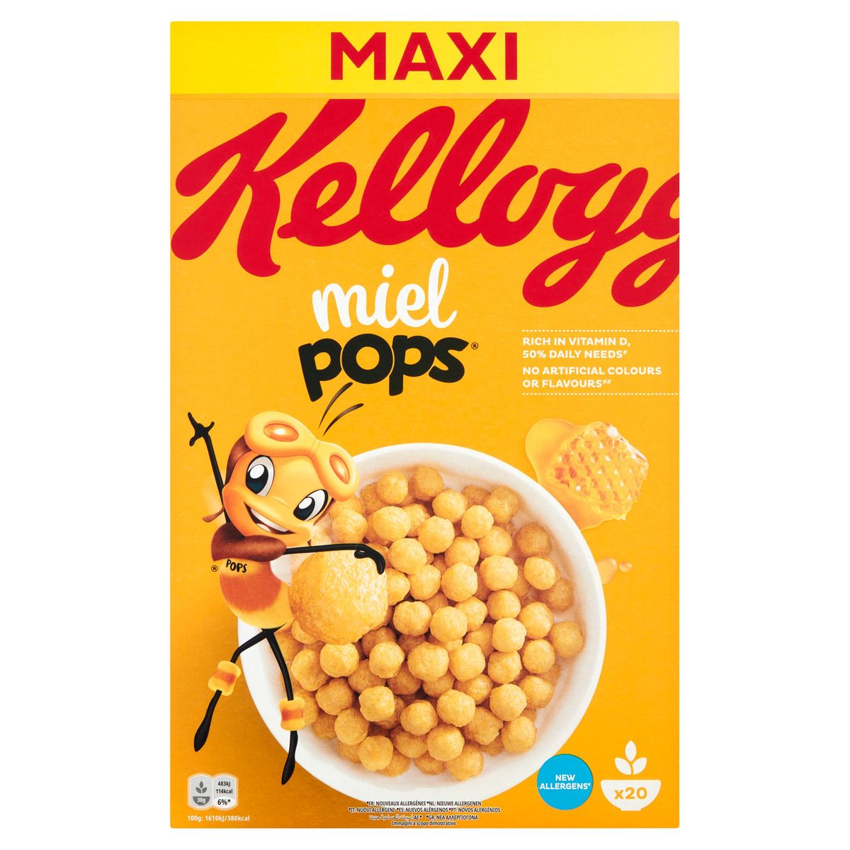Kellogg's Miel Pops Maxi 600 g