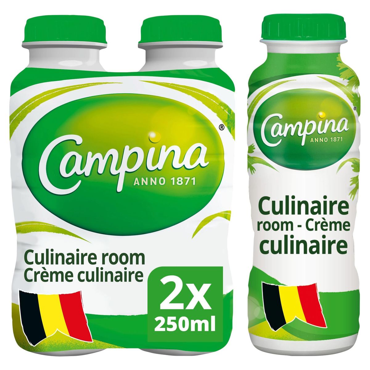 Campina Crème Culinaire Légère 20% M.G. 2 x 250 ml