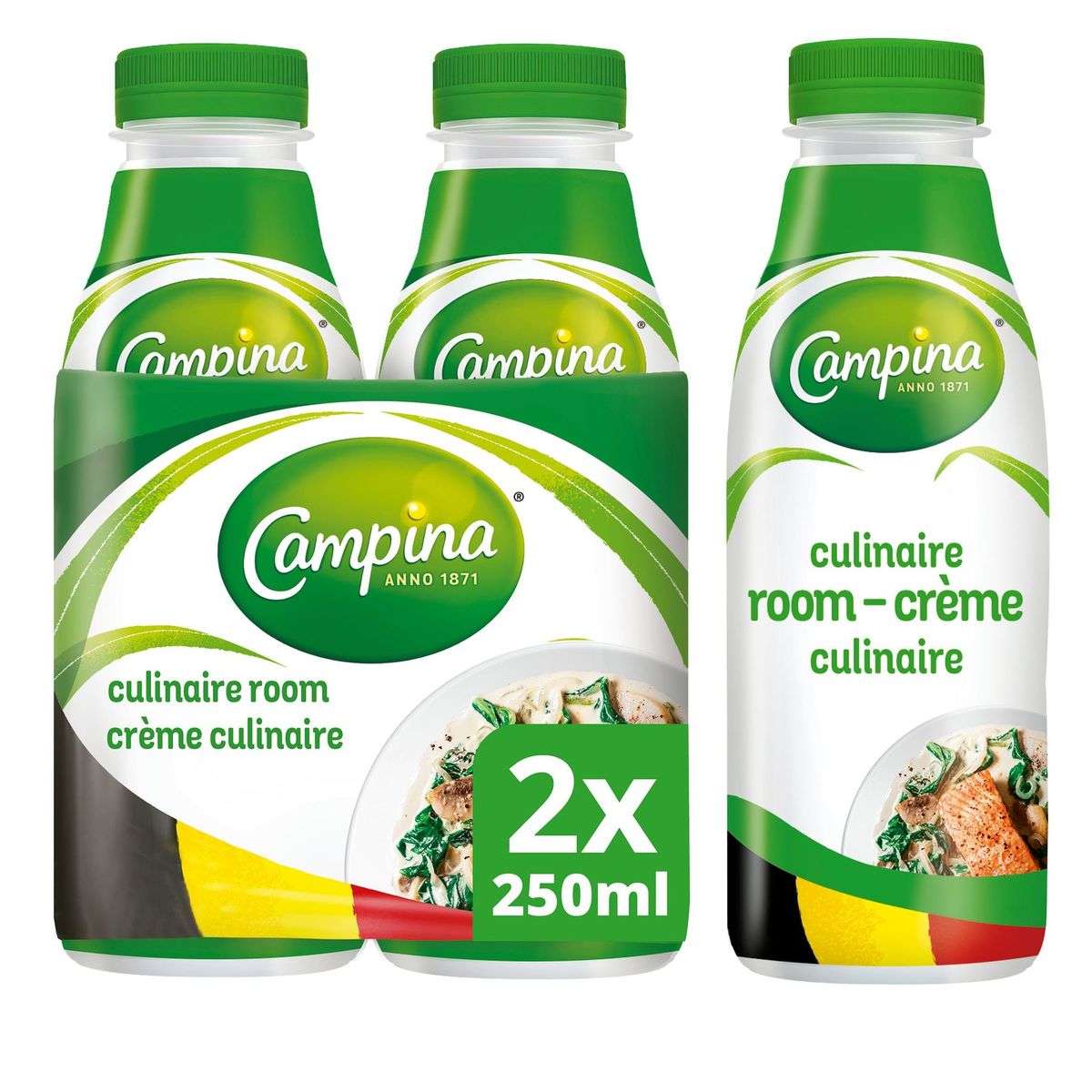 Campina Culinaire Room 20% Vet 2 x 250 ml
