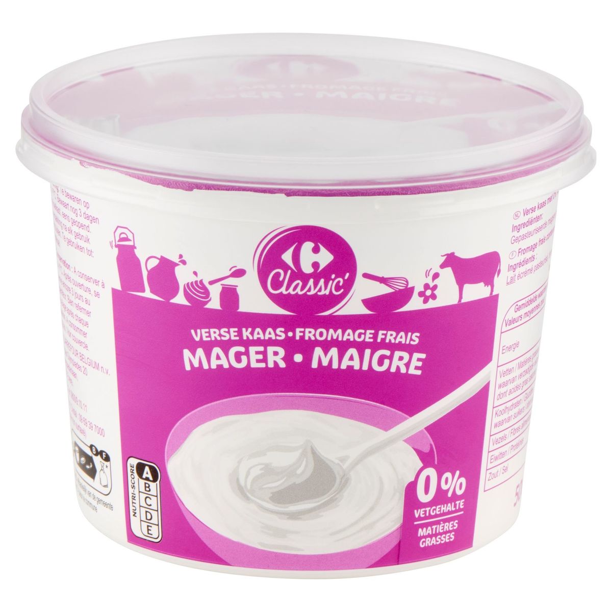 Carrefour Classic' Verse Kaas Mager 500 g