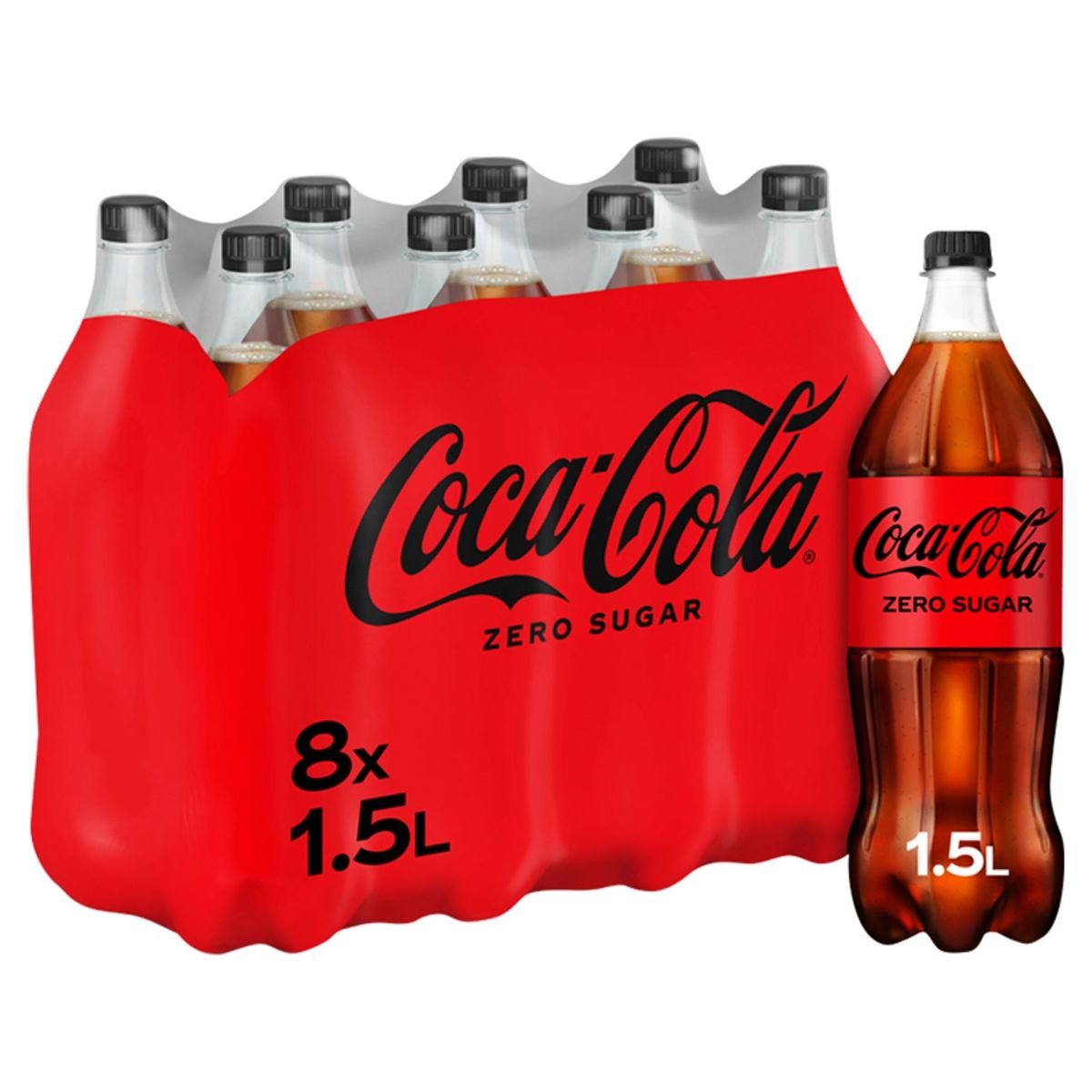 Coca-Cola Zero Coke Soft drink Pet 8 x 1500 ml