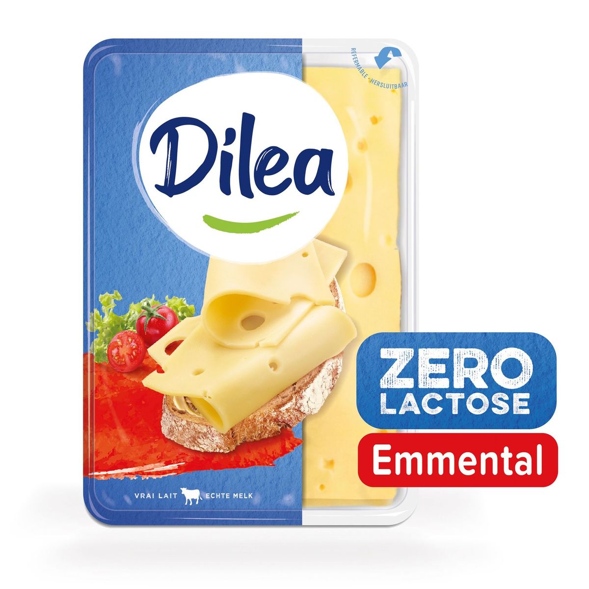 Dilea Zero Lactose Emmental Tranches 150 g