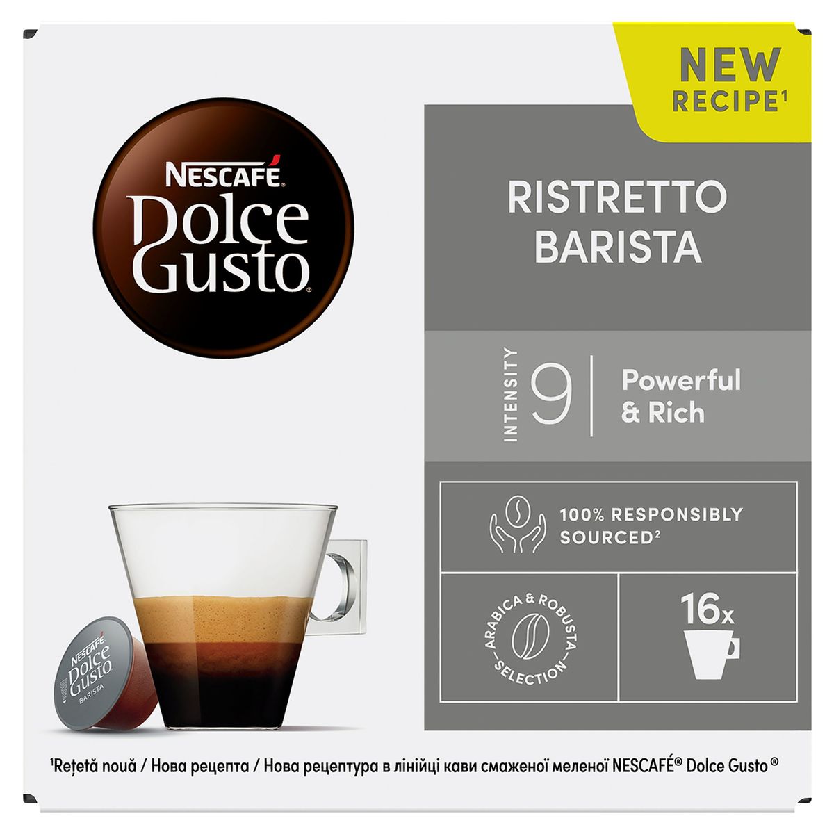 Nescafé Dolce Gusto Gemalen Gebrande Koffie Ristretto Barista 16x6.5 g