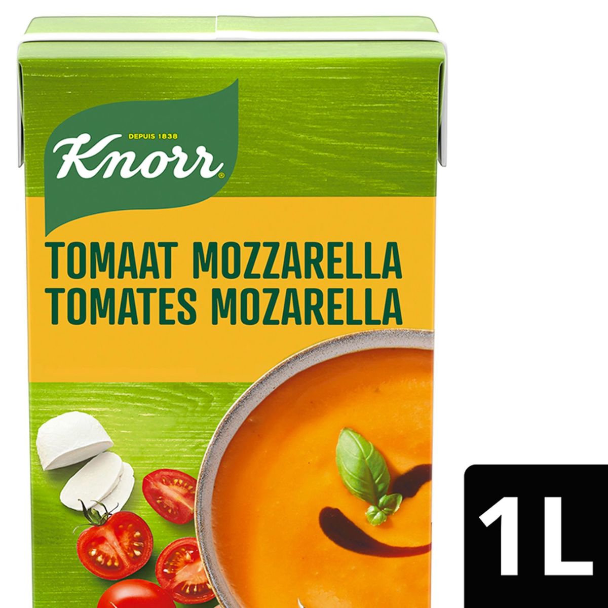 Knorr Classics Tetra Soupe Tomates, Mozzarella et Basalmique 1 L