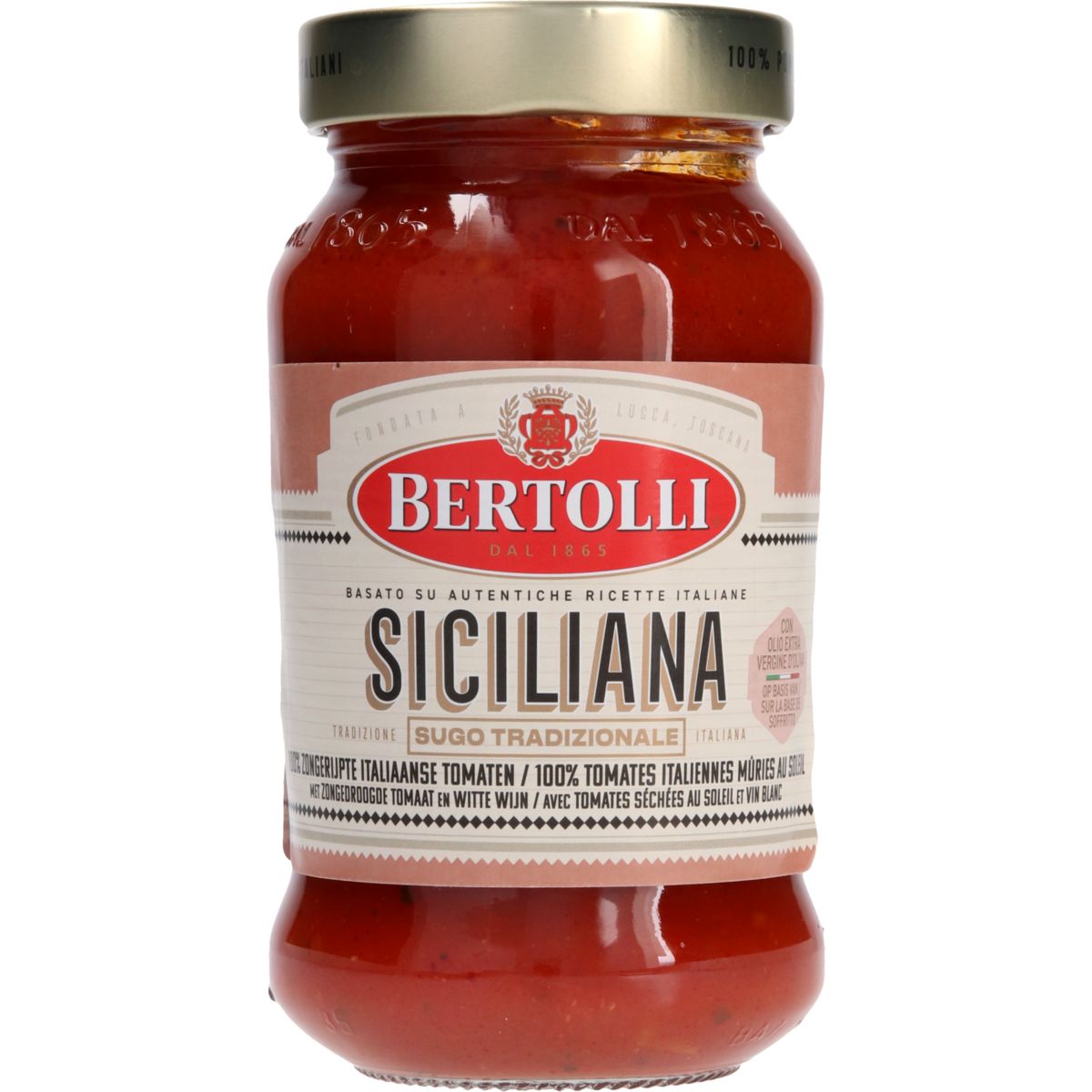 Bertolli Sauce pour pâtes sicilienne avec tomates séchées 400g