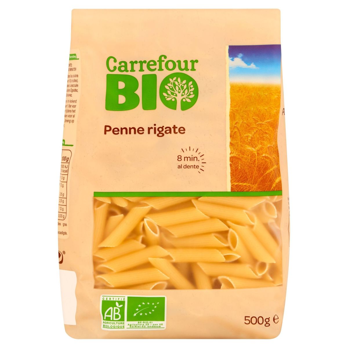 Carrefour Bio Penne Rigate 500 g