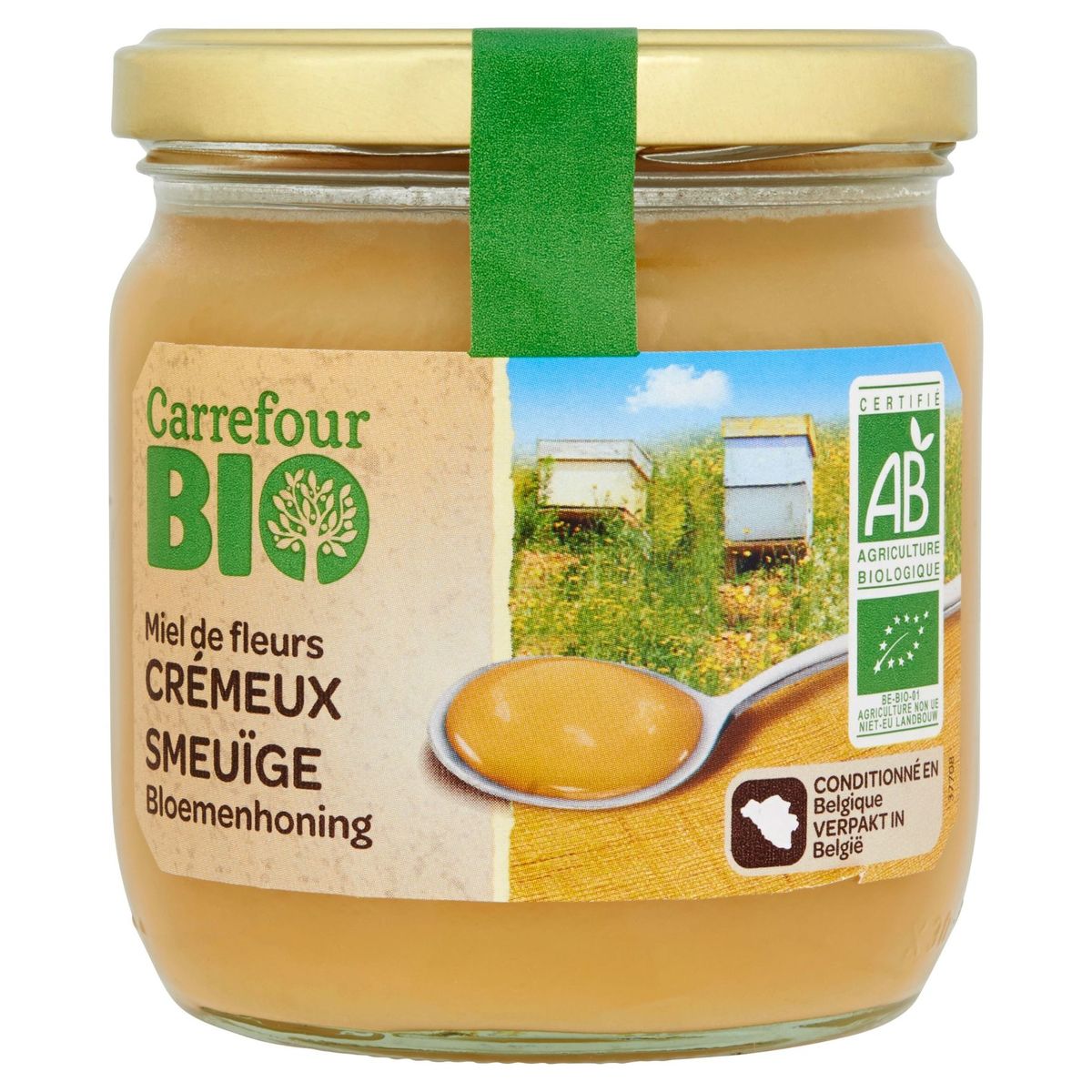 Carrefour Bio Miel de Fleurs Crémeux 500 g