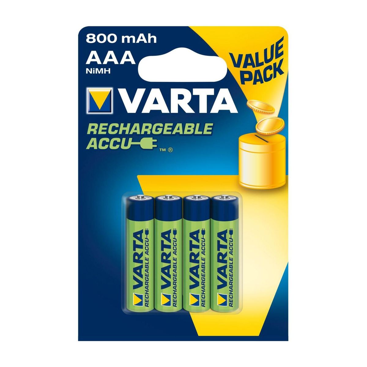 Varta Rechargeable Accu 4 piles rechargeables AAA Carrefour Site
