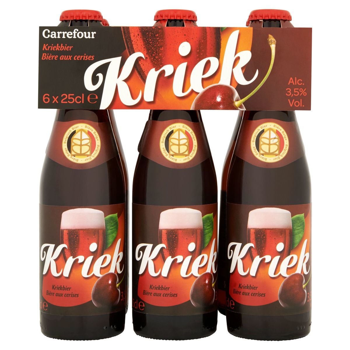 Carrefour Kriek Bière aux Cerises Bouteille 6 x 25 cl