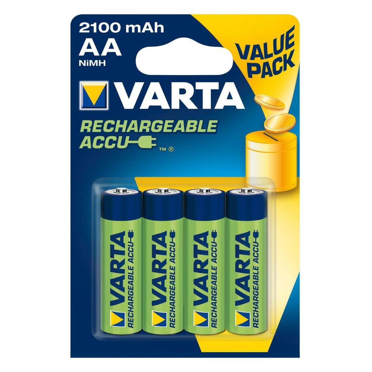 Varta Rechargeable accu 4 piles rechargeables AA