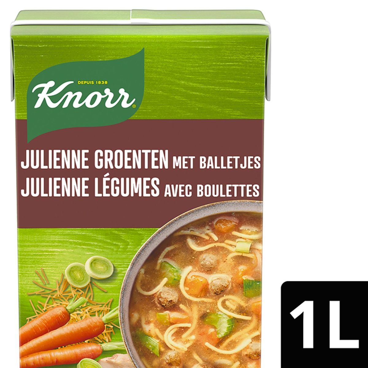 Knorr Saveur d'Antan Tetra Soupe Julienne Légumes avec Boulettes 1 L