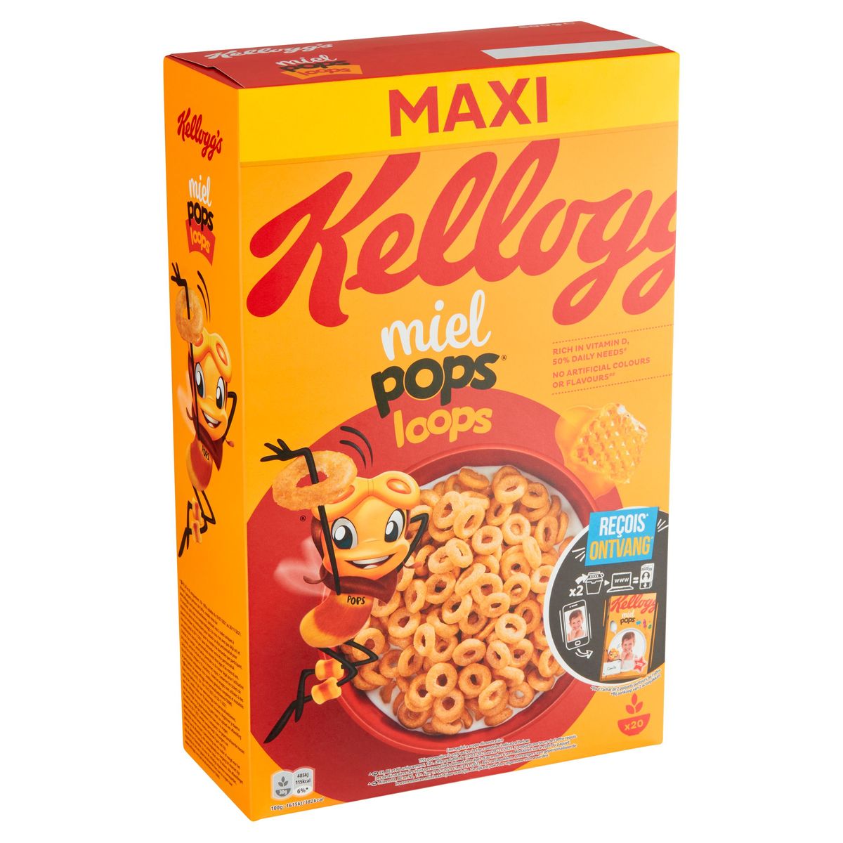 Kellogg's Miel Pops Loops Maxi 600 g