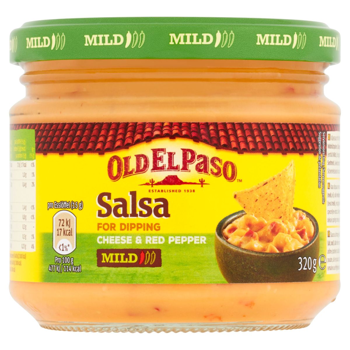 Old El Paso Salsa Cheese & Red Pepper Mild 320 g