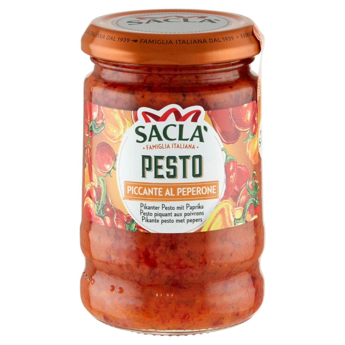 Saclà Pikante Pesto van Paprika's en Rode Pepers 190 g