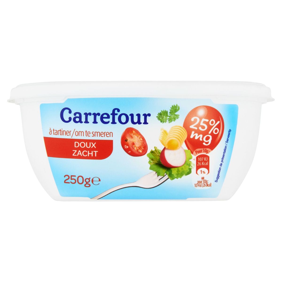 Carrefour à Tartiner Doux 25% MG 250 g