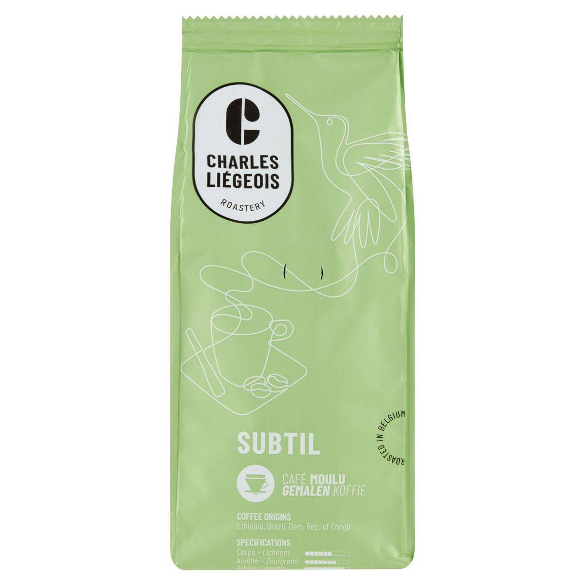 Charles Liégeois Subtil Gemalen Koffie 250 g