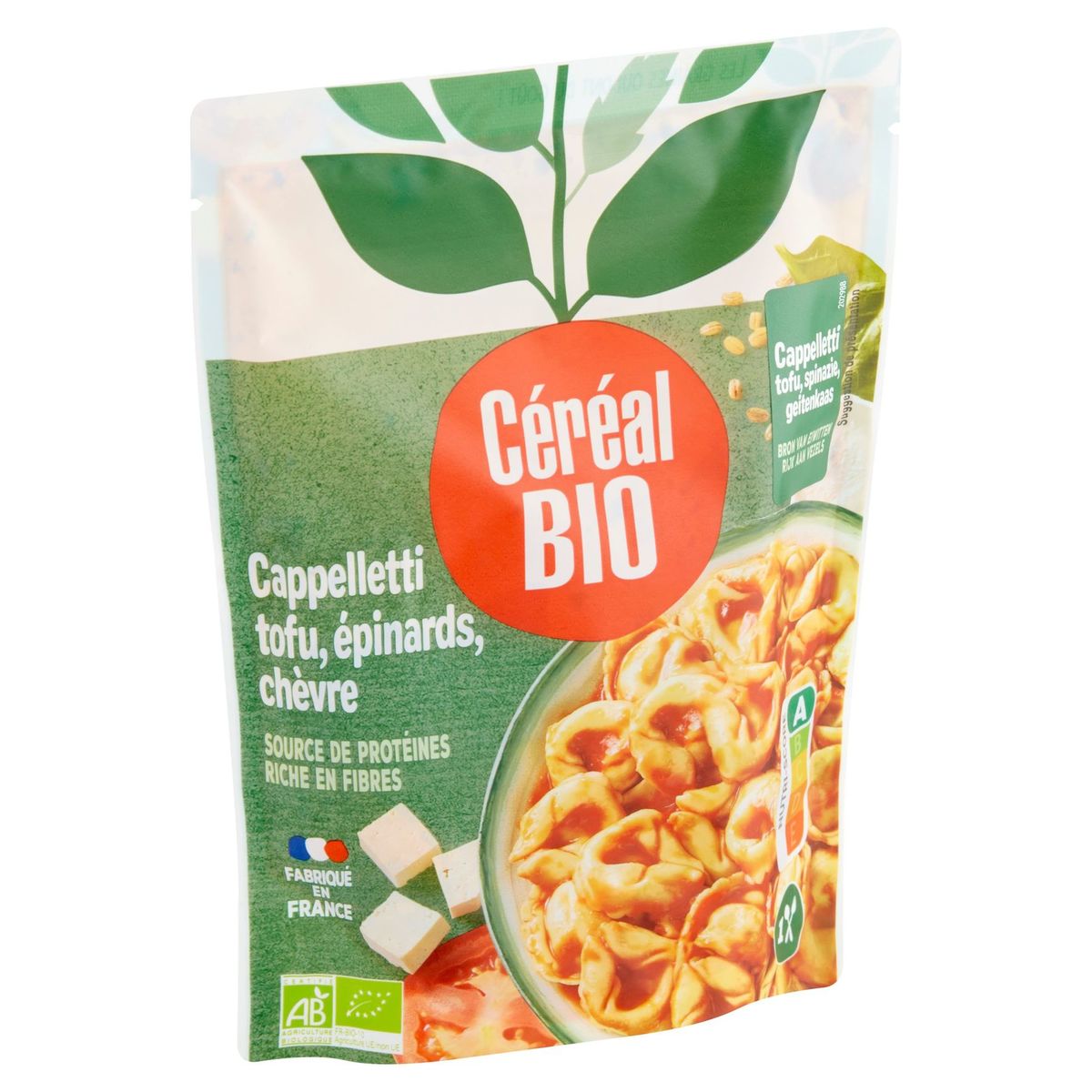 Céréal Bio Cappelletti Tofu, Épinards, Chèvre 220 g